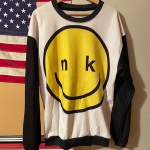 Nina Kraviz “Techno Smiley” Pull Over Sweater Size Large